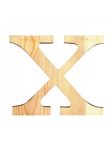 ALFABETO DE MADERA LETRA X