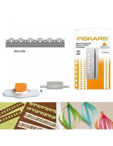 CARTUCHOS DE BORDES PARA PERFORADORA FISKARS MODELO ARCO IRIS