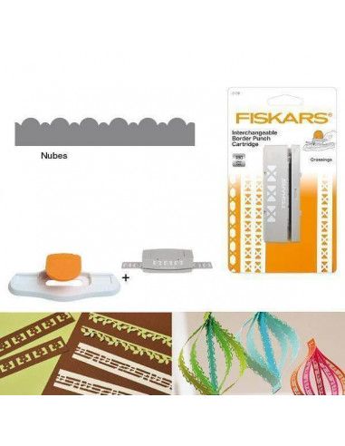 CARTUCHOS DE BORDES PARA PERFORADORA FISKARS MODELO NUBES