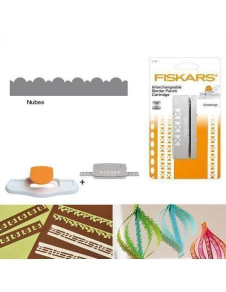 CARTUCHOS DE BORDES PARA PERFORADORA FISKARS MODELO NUBES