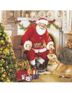 Servilleta bienvenida navidad
