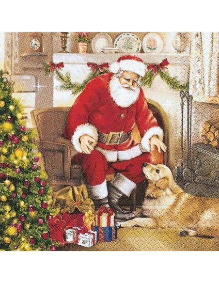 Servilleta bienvenida navidad