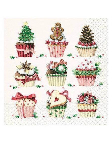 Servilleta muffins de navidad