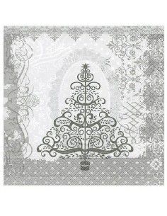 Servilleta arbol de plata barroca