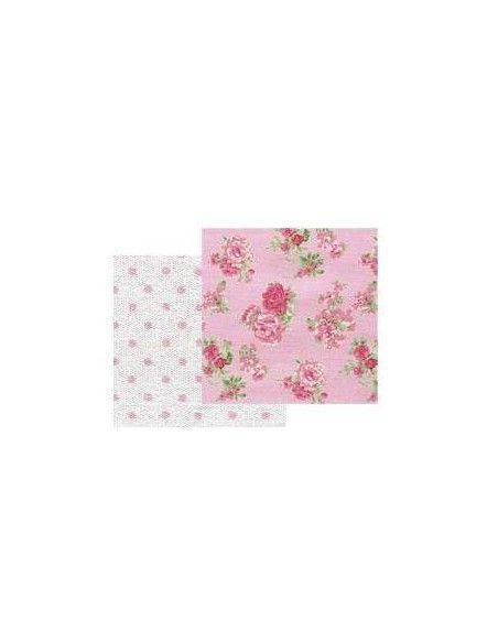 TEXTIL ESTAMPADO DE ALGODÓN LAMINA ADHESIVA A4 210 X 297 MM FLORAL