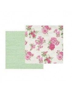 TEXTIL ESTAMPADO DE ALGODÓN LAMINA ADHESIVA A4 210 X 297 MM GREENY