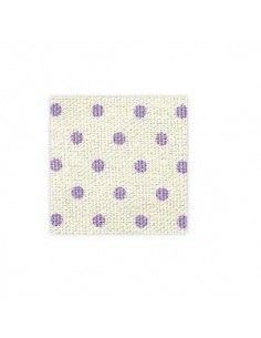 TEXTIL ESTAMPADO DE ALGODÓN LAMINA ADHESIVA A4 210 X 297 MM DOT PURPLE