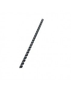 PACK DE 100 CANUTILLOS NEGROS 8 MM