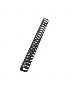 PACK DE 50 CANUTILLOS NEGROS 25 MM