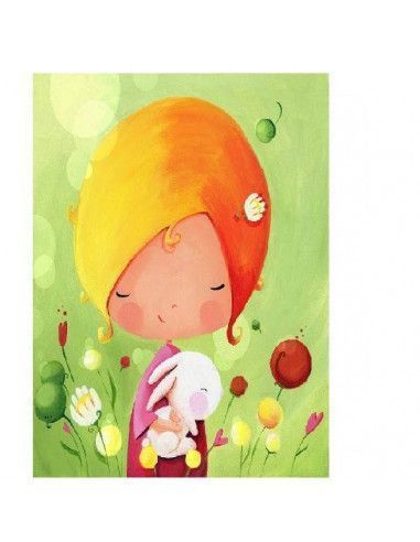 CUADERNO A4 MOLLIE DESIGNS NIÑA CON CONEJO