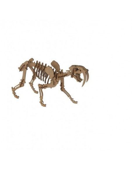 MAQUETA SMILODON DE MADERA