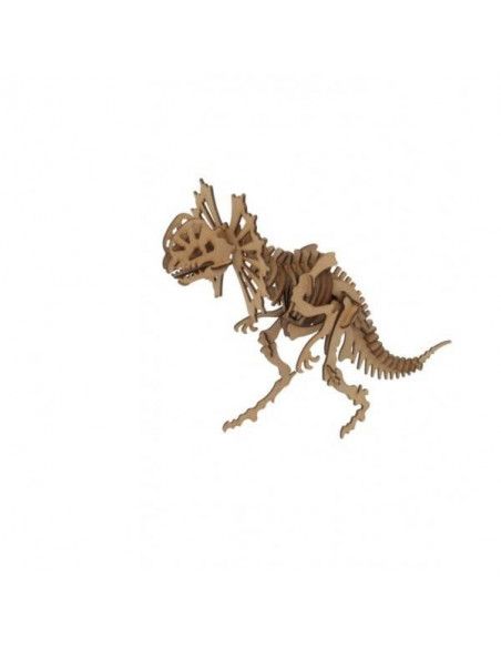 MAQUETA DILOPHOSAURUS DE MADERA