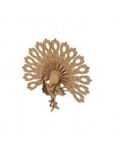 MAQUETA PAVO REAL DE MADERA POCKET