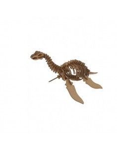 MAQUETA  PLESIOSAURO DE MADERA POCKET