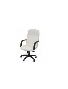 SILLÓN LETUR EN TEJIDO DE SEMIPIEL COLOR BLANCO