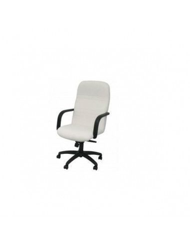 SILLÓN LETUR EN TEJIDO DE SEMIPIEL COLOR BLANCO
