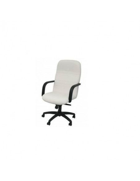 SILLÓN LETUR EN TEJIDO DE SEMIPIEL COLOR BLANCO