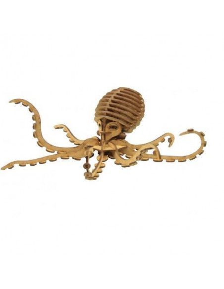 MAQUETA DE PULPO DE MADERA