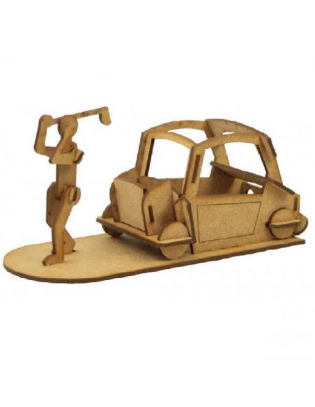 MAQUETA DE PORTALAPICES CON EL TEMA DE GOLF