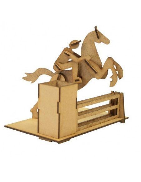 MAQUETA DE PORTALAPICES CON EL TEMA DE HIPICA