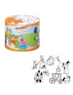 SELLOS DE ESPUMA Y GOMA  STAMPOMINOS ALADINE HADAS