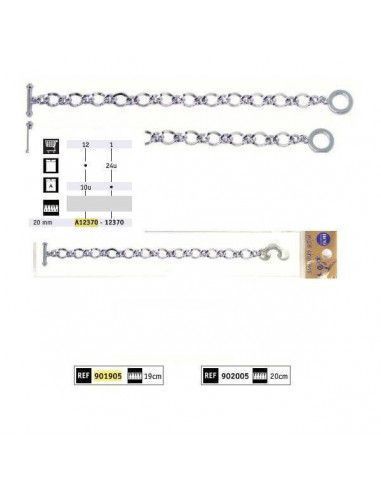 BRAZALETE CHARMS G 1.25 X 1 CM 20 CM 1 UNID 20CM