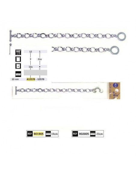 BRAZALETE CHARMS G 1.25 X 1 CM 20 CM 1 UNID 20CM