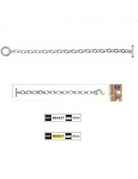 BRAZALETE CHARMS P 0.75 x 0.56CM  20 CM 1 UNID 20CM