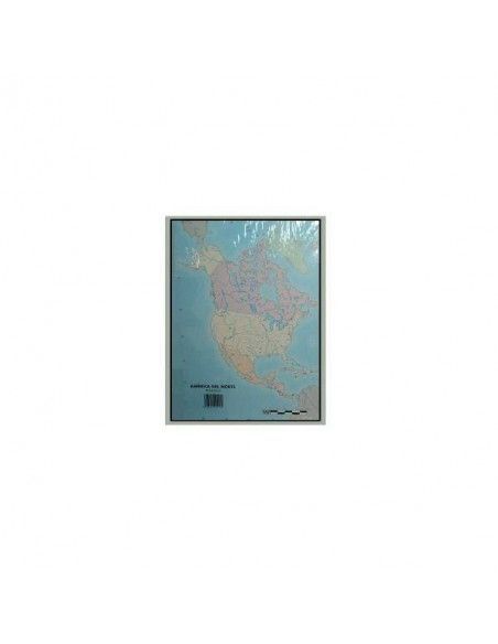 PAQUETE DE MAPAS MUDOS EN COLOR 50 MAPAS POLITICO AMERICA DEL NORTE