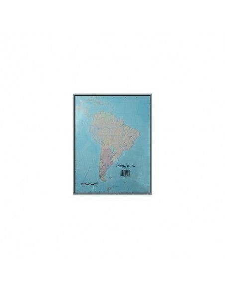 PAQUETE DE MAPAS MUDOS EN COLOR 50 MAPAS POLITICO  AMERICA DEL SUR