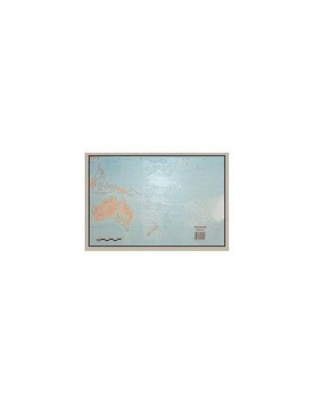 PAQUETE DE MAPAS MUDOS EN COLOR 50 MAPAS  FISICO  OCEANIA