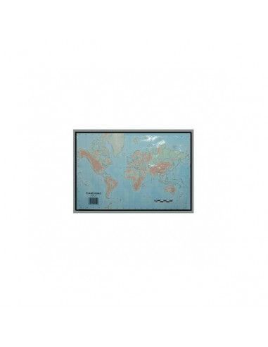 PAQUETE DE MAPAS MUDOS EN COLOR 50 MAPAS  FISICO  PLANISFERIO