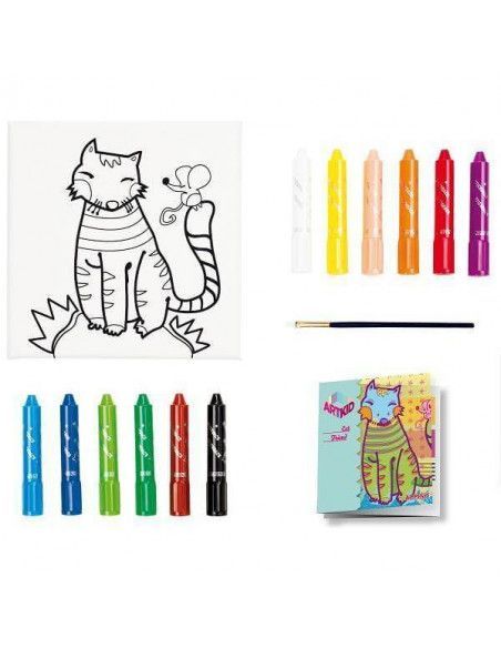 KIT DE DECORACION CON MANUALIDADES ART KIDS CAT FRIEND
