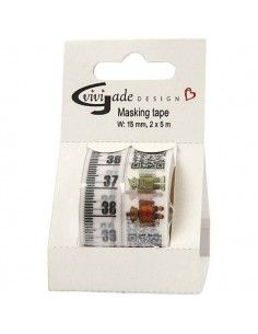 CINTA ADHESIVA PARA SCRAPBOOKING 15MM 2X5 M HELSINKI