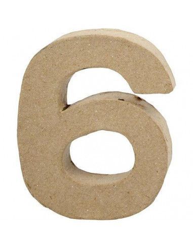 NUMERO DE CARTON PARA FORRAR PEQUEÑO 10 CM 6