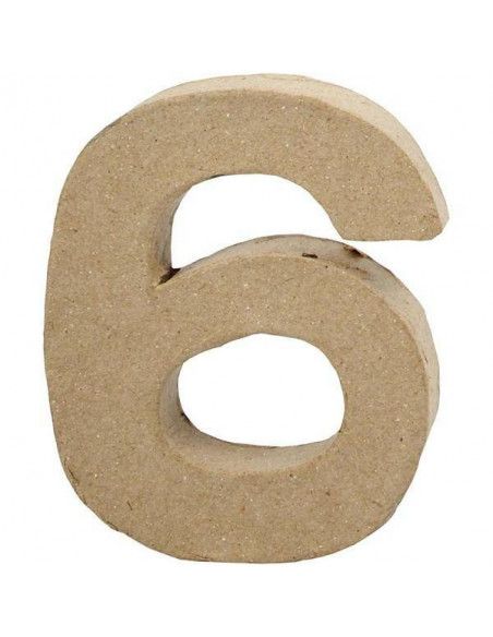 NUMERO DE CARTON PARA FORRAR PEQUEÑO 10 CM 6