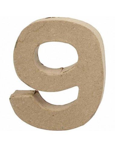 NUMERO DE CARTON PARA FORRAR PEQUEÑO 10 CM 9