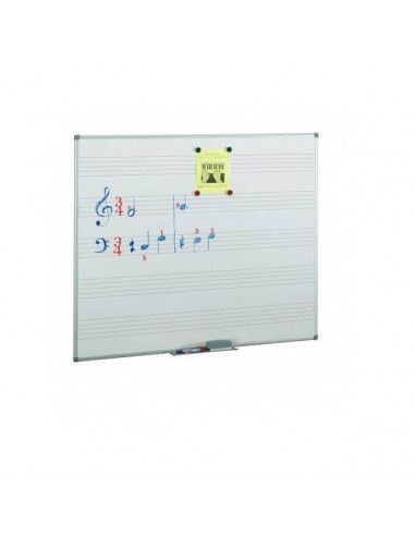 pizarra acero vitrificado blanco pentagramas 122x150