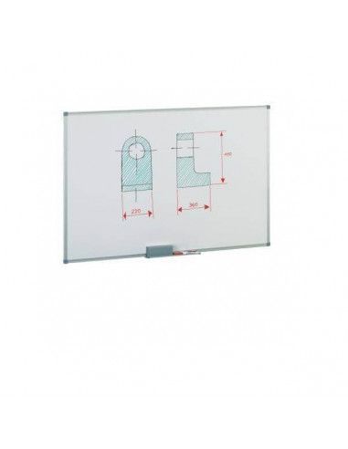 Pizarra metálica blanca 60x90 cm acero lacado Faibo