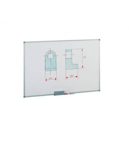 Pizarra metálica blanca 60x90 cm acero lacado Faibo
