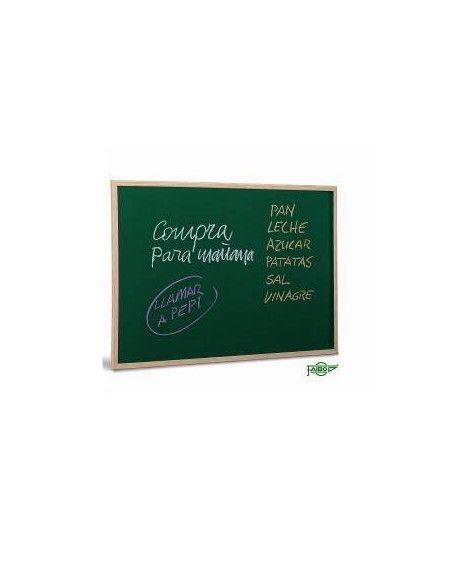 pizarra verde marco madera 40x60