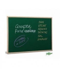 pizarra verde marco madera 60x90
