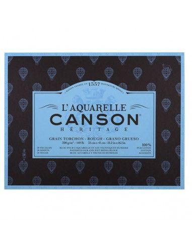 BLOC DE ACUARELAS CANSON HERITAGE 300GR 31X41CM