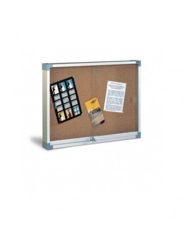 Vitrina para anuncios 80x100 cm con puertas de cristal Faibo