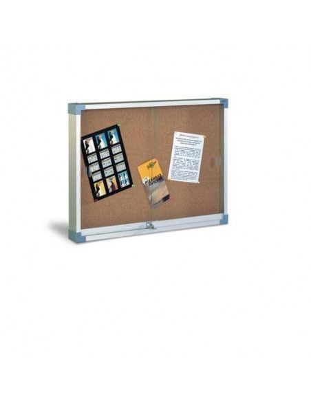 Vitrina para anuncios 80x100 cm con puertas de cristal Faibo