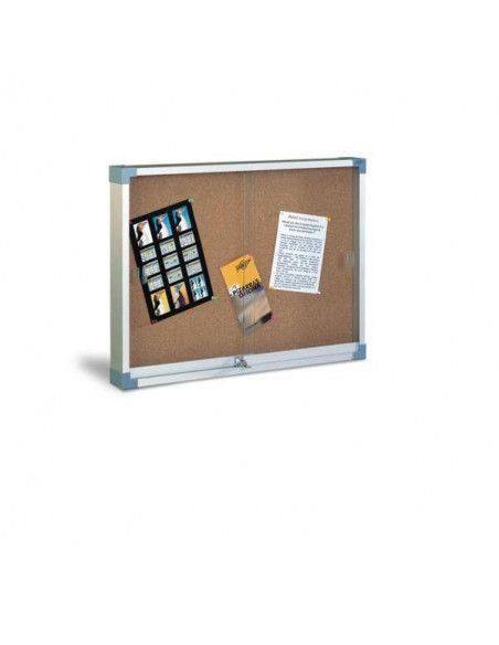Vitrina para anuncios 90x120 cm con puertas de cristal Faibo