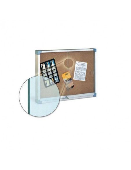 Vitrina para anuncios 80x100 cm con cristal de seguridad Faibo