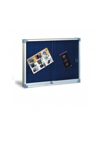 Vitrina de anuncios 90x120 cm tapizada en textil Faibo