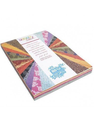 BLOC PAPELES DEL MUNDO PAPEL TOUCH PARA SCRAPBOOKING 21X29.7CM.