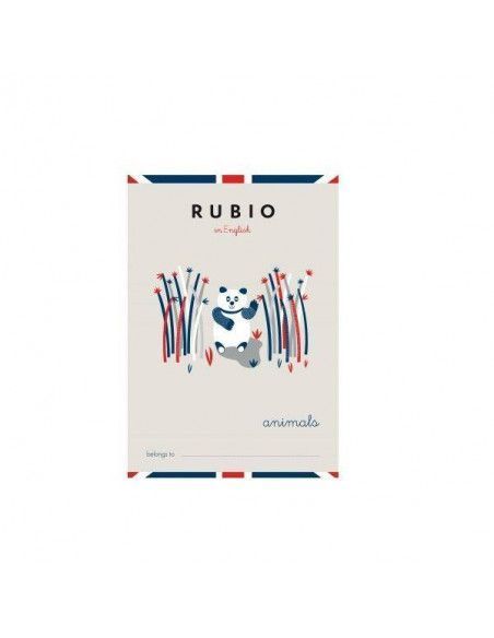 CUADERNO DE INGLES PARA NIÑOS DE ENTRE 6 Y 10 AÑOS MODELO ANIMAL